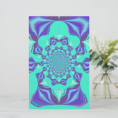 Eine Mischung aus Kaleidoskop und Mandala Art! Briefpapier (Stehend Vorderseite)