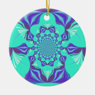 Eine Mischung aus Kaleidoskop und Mandala Art! Keramik Ornament