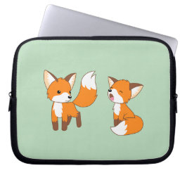 Eine Mischung aus Niedlichen kleinen Füchsen auf G Laptopschutzhülle