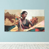 Eine Mischung aus Tradition und Moderne Leinwanddruck (Insitu (Holzboden))