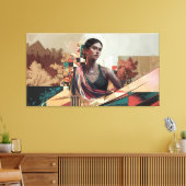 Eine Mischung aus Tradition und Moderne Leinwanddruck (Insitu (Wohnzimmer))