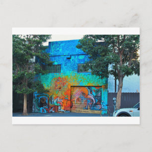 Eine Mission District Mural II Postkarte