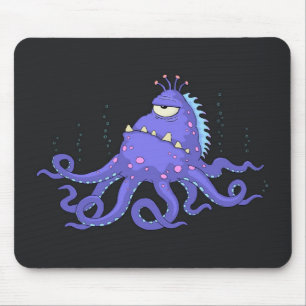 Eine mit Augen Kraken-Mausunterlage Mousepad