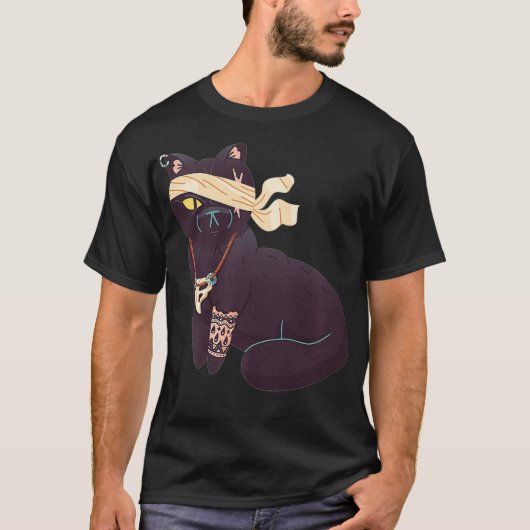 Eine Mit Augen Piratenkatze T-Shirt (Vorderseite)