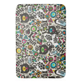 Eine Mit Augen schwarze Katze Badematte (Vorderseite Vertikal)