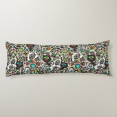 Eine Mit Augen schwarze Katze Seitenschläferkissen (Rückseite)