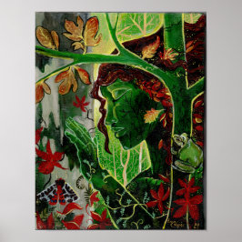 Eine mit den Bäumen Dryad Poster