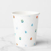 Eine mit den Elementen zum ersten Geburtstag Pappbecher (Rückseite)