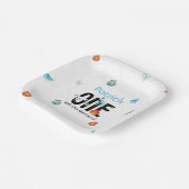 Eine mit den Elementen zum ersten Geburtstag Pappteller (Gewinkelt)