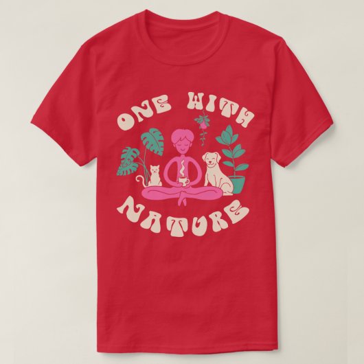 Eine mit der Natur T-Shirt (Design vorne)