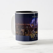 Eine mit der Wolf NYC-Tasse Zweifarbige Tasse (Vorderseite Links)