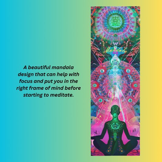 Eine mit Universum und Mandala Yogamatte