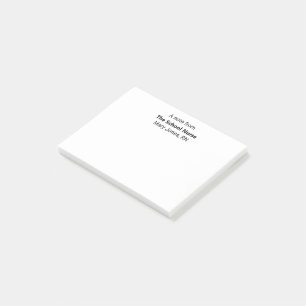Eine Mitteilung der Schulkrankenversicherung & Nam Post-it Klebezettel