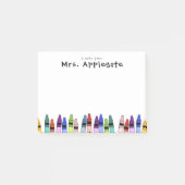 Eine Mitteilung von Lehrer Post-it Klebezettel (Vorderseite)