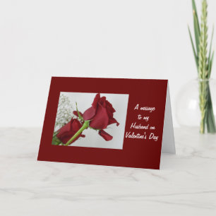 Eine Mitteilung zu meinem Ehemann-Valentinstag Feiertagskarte