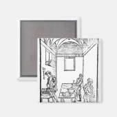 Eine mittelalterliche Küche Magnet (Vorderseite/Rückseite)