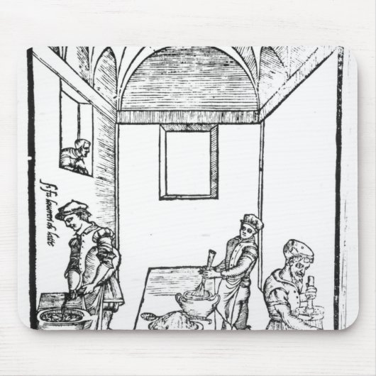 Eine mittelalterliche Küche Mousepad (Vorne)