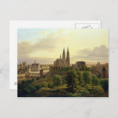 Eine mittelalterliche Stadt 1830, 1830 Postkarte (Vorne/Hinten)