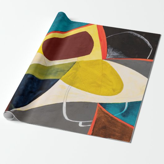 Eine moderne Abstrakte Aquarellmalerei. Geschenkpapier (Ungerollt)