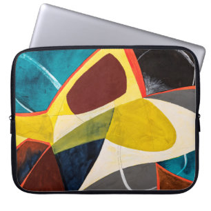 Eine moderne Abstrakte Aquarellmalerei. Laptopschutzhülle