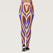 Eine moderne, farbenfrohe "Ratti_Creative_Arts" Leggings (Rückseite)