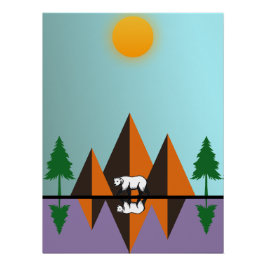 Eine moderne Flucht aus der Natur Poster