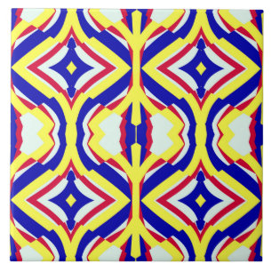 Eine moderne, nahtlose, vielfarbige, klassische Mu Fliese