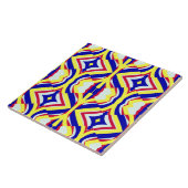 Eine moderne, nahtlose, vielfarbige, klassische Mu Fliese (Seite)