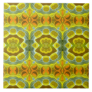 Eine moderne, nahtlose, vielfarbige, klassische Mu Fliese