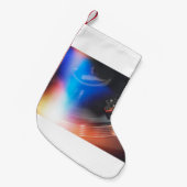 Eine moderne Turntable, um Musik auf der Audiodisk Kleiner Weihnachtsstrumpf (Vorderansicht (hängend))