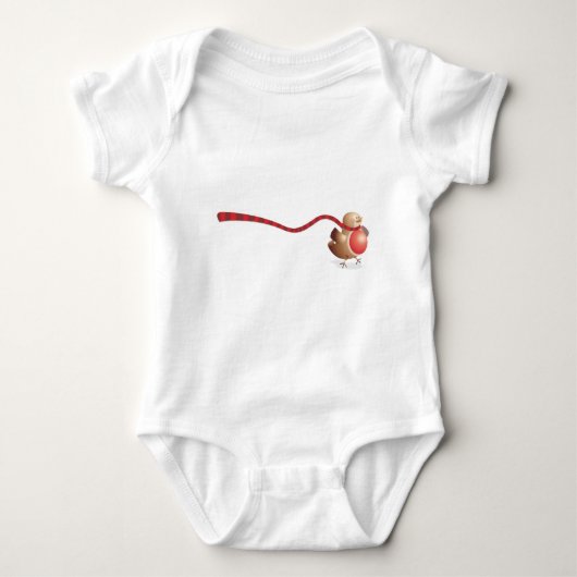 Eine moderne Version der Robin-Rot-Brust Baby Strampler (Vorderseite)