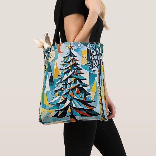 Eine moderne Weihnachtsbaumillustrierung 2 - Tote Tasche (Von Nahem)