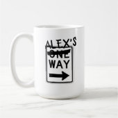 Eine Möglichkeit, die Tasse des Kaffees individuel (Links)