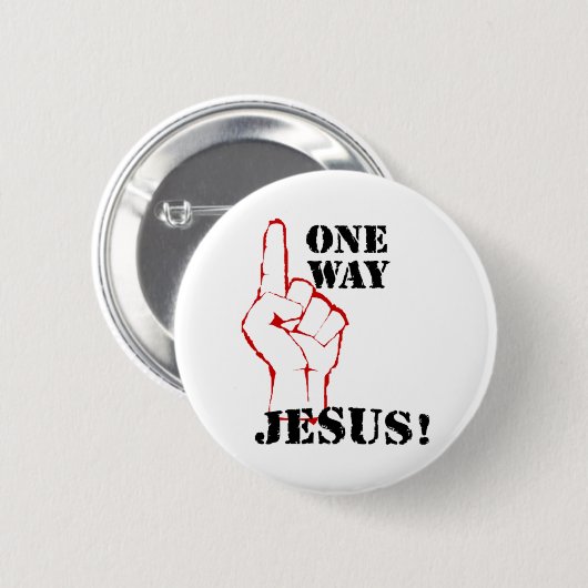 Eine Möglichkeit Jesus Button (Vorne & Hinten)