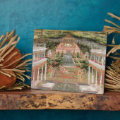 Eine Mogulprinzessin in ihrem Garten (Gouache auf Fotoplatte (Seite)