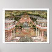 Eine Mogulprinzessin in ihrem Garten (Gouache auf  Poster (Vorne)