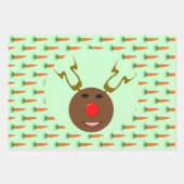 Eine Möhre für den Weihnachtsmann Geschenkpapier Set (Vorderseite)