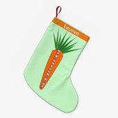 Eine Möhre für den Weihnachtsmann Kleiner Weihnachtsstrumpf (Vorderansicht (hängend))