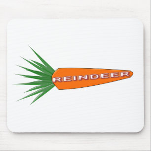 Eine Möhre für den Weihnachtsmann-Rentier-Mousepad Mousepad