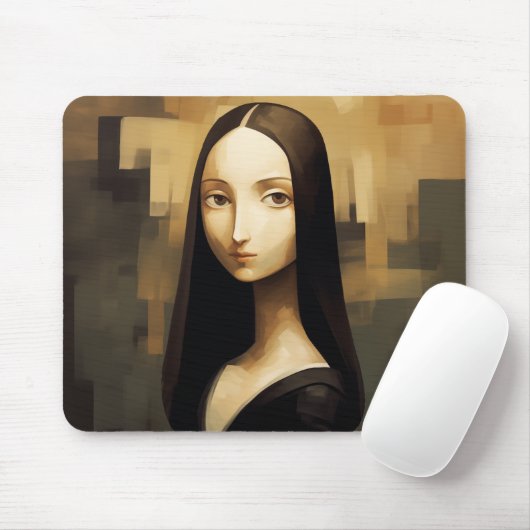 Eine Mona Lisa reimaginierte, ein Klassiker, aber Mousepad (Mit Mouse)