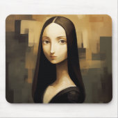 Eine Mona Lisa reimaginierte, ein Klassiker, aber Mousepad (Vorne)