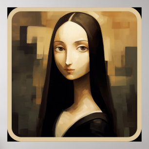 Eine Mona Lisa reimaginierte, ein Klassiker, aber Poster