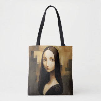 Eine Mona Lisa reimaginierte, ein Klassiker, aber Tasche