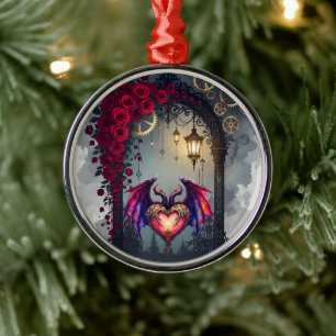 Eine mondbeschienene Einladung – Liebe dreht die Z Ornament Aus Metall