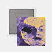 Eine Mondfahrt (Lila Fizzz) Magnet (Vorderseite/Rückseite)