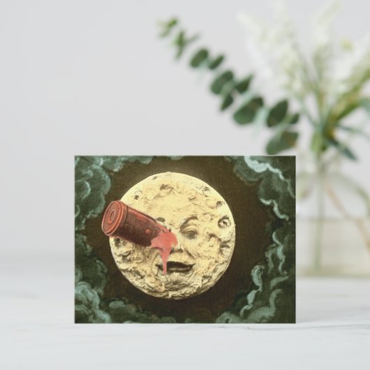 Eine Mondfahrt Vintag 1902 Postkarte (Stehend Vorderseite)