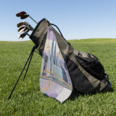 Eine Mondlandschaft der Stadt Golfhandtuch (Gras)
