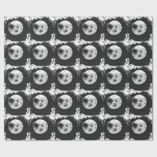 Eine Mondreise Geschenkpapier (Flach)