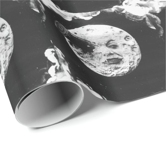 Eine Mondreise Geschenkpapier (Rolleneckpunkt)