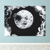 Eine Mondreise Leinwanddruck (Insitu (Holzboden))